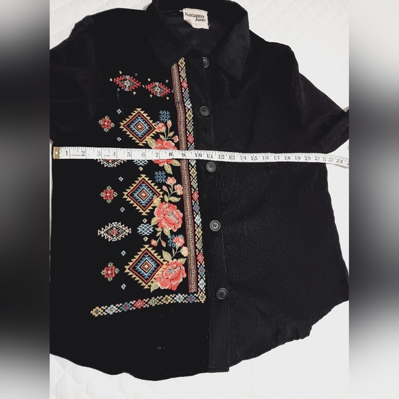 EUC Savannah Jane Embroidery Jacket Size L - Picture 7 of 11